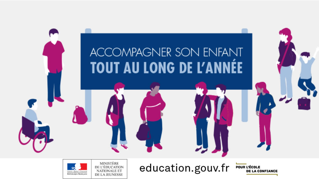 Cliquez ici pour visiter le site de l'Education Nationale sur Accompagner son enfant tout au long de l'année